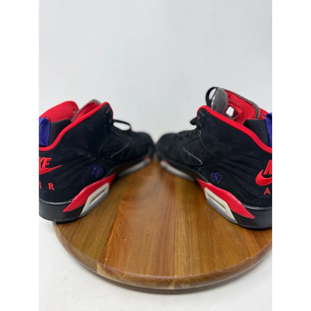 Nike‎ Jordan MVP Raptors GS Black Red Purple Basketball Shoes Kids 5.5Y